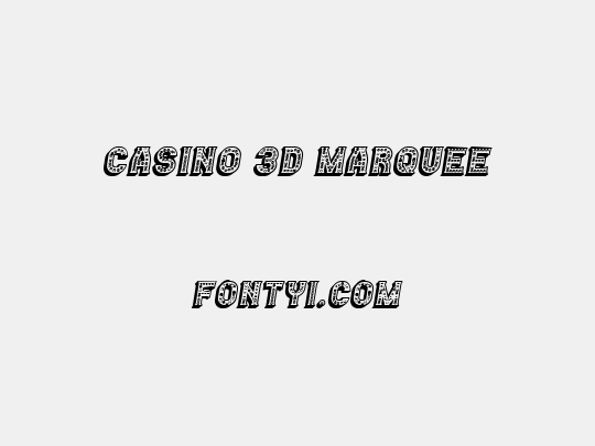 Casino 3D Marquee