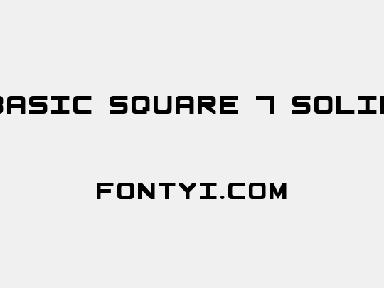 Basic Square 7 Solid