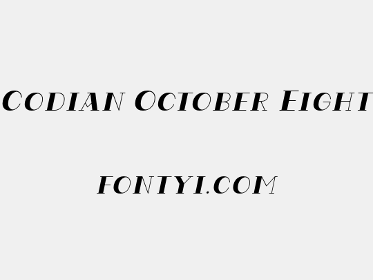 Codian October Eight