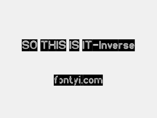 SO THIS IS IT-Inverse