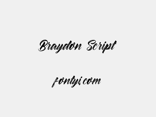 Braydon Script