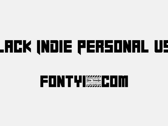 Black Indie Personal Use