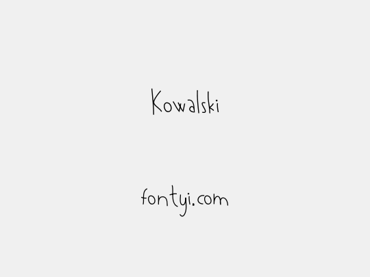 Kowalski