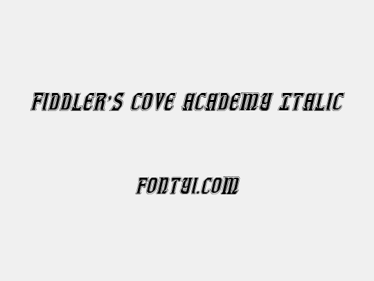 Fiddler's Cove Academy Italic