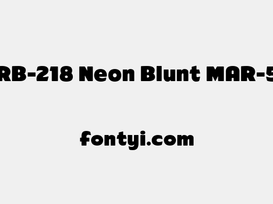 ARB-218 Neon Blunt MAR-50