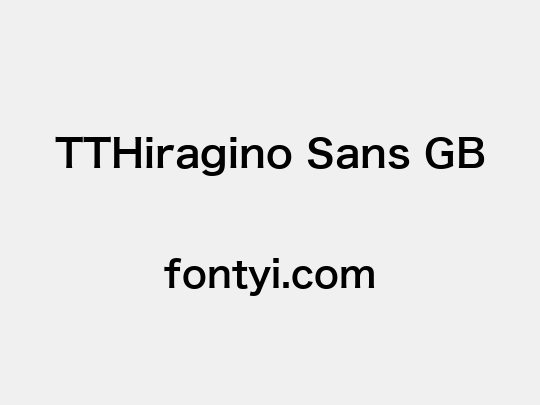 TTHiragino Sans GB