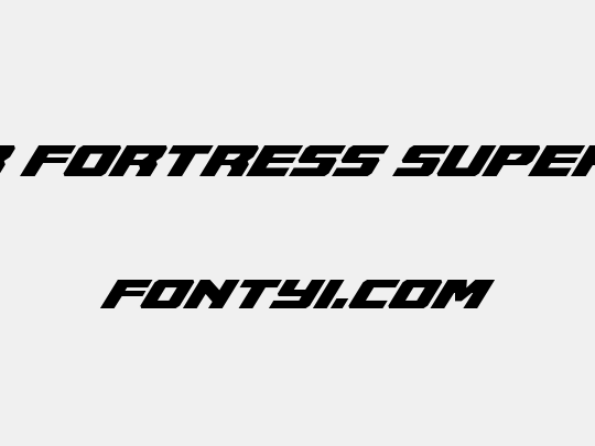 Cruiser Fortress Super-Italic