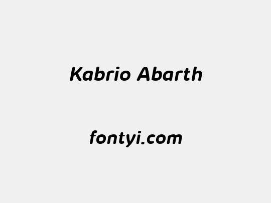 Kabrio Abarth