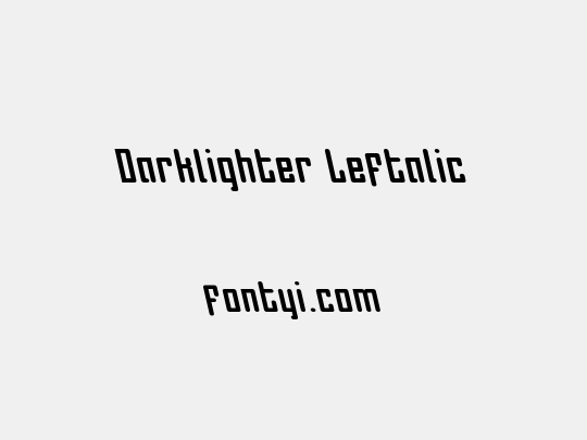 Darklighter Leftalic