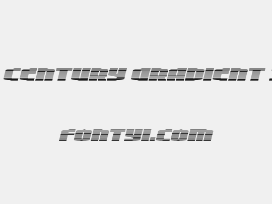 Alpha Century Gradient Italic