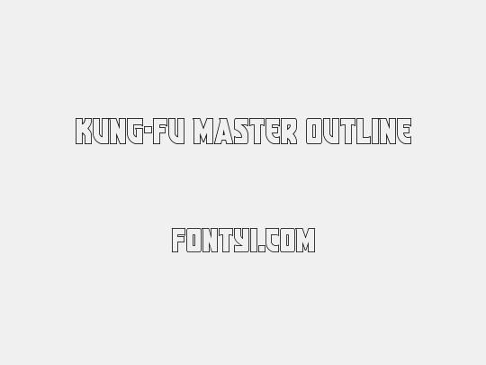 Kung-Fu Master Outline