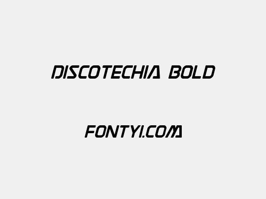 Discotechia Bold