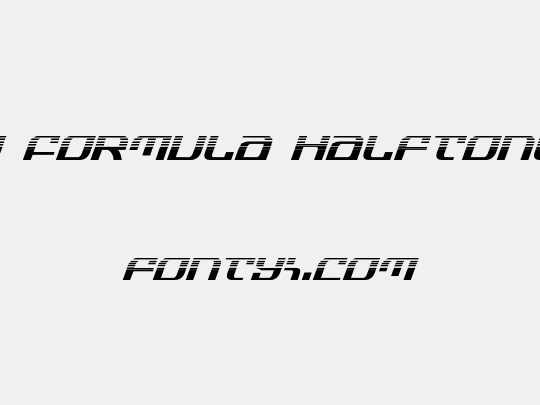 Infinity Formula Halftone Italic