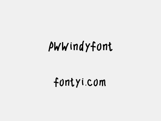 PWWindyfont