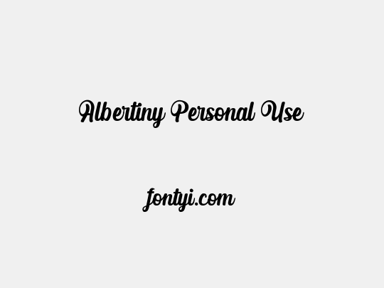 Albertiny Personal Use