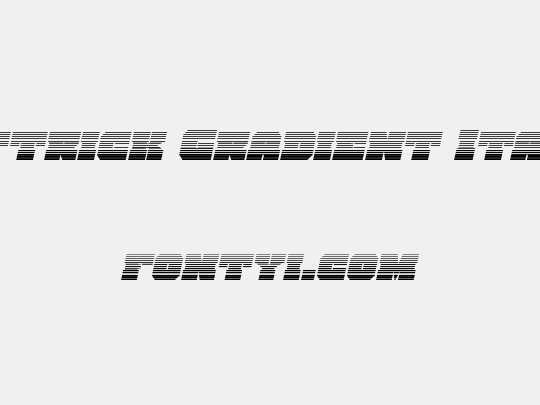 Kittrick Gradient Italic