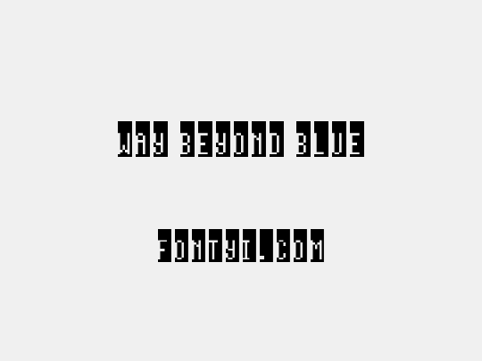 Way beyond blue