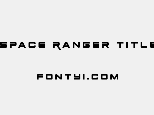 Space Ranger Title