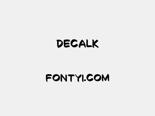 Decalk