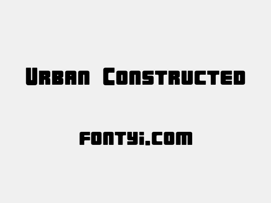 Urban Constructed