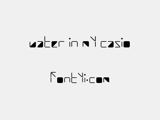 water in my casio