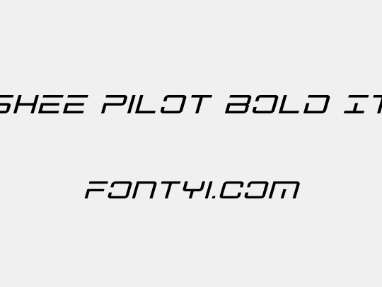 Banshee Pilot Bold Italic