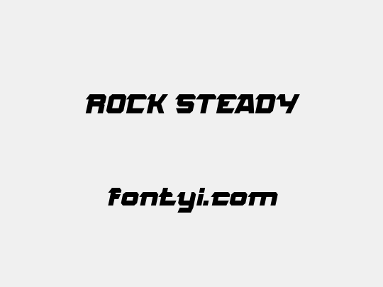 ROCK STEADY