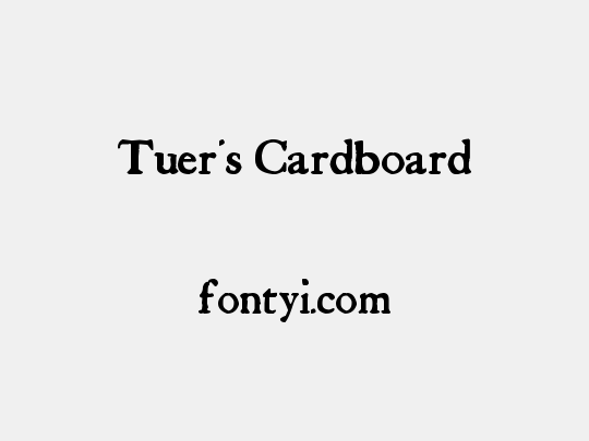 Tuer's Cardboard