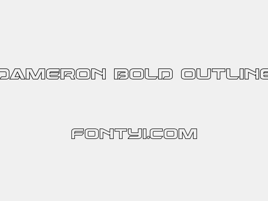 Dameron Bold Outline