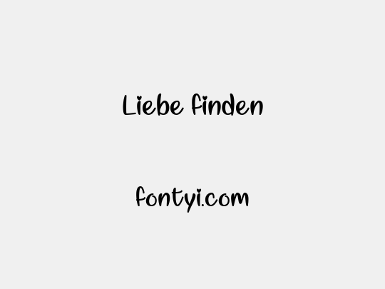 Liebe finden