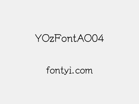YOzFontAO04