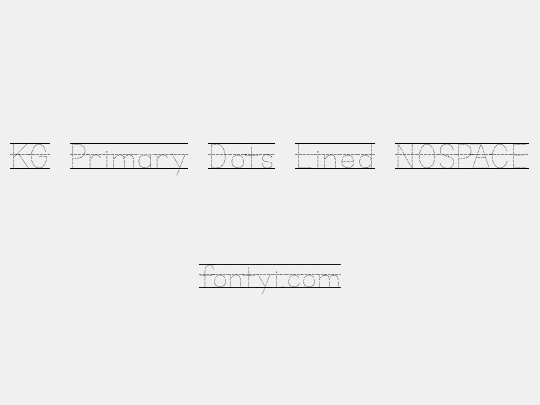 KG Primary Dots Lined NOSPACE