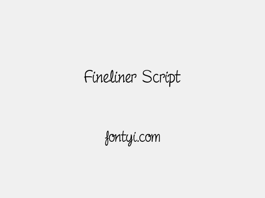 Fineliner Script