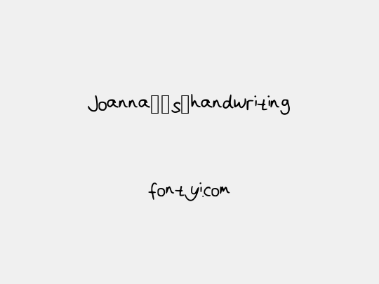 Joanna__s_handwriting