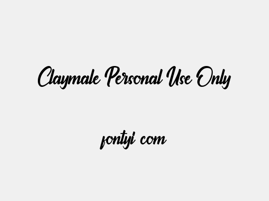 Claymale Personal Use Only