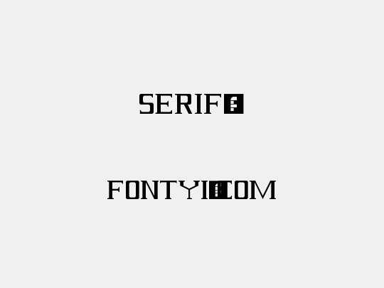 Serif?