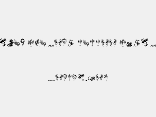 Tribal Dragons Tattoo Designs