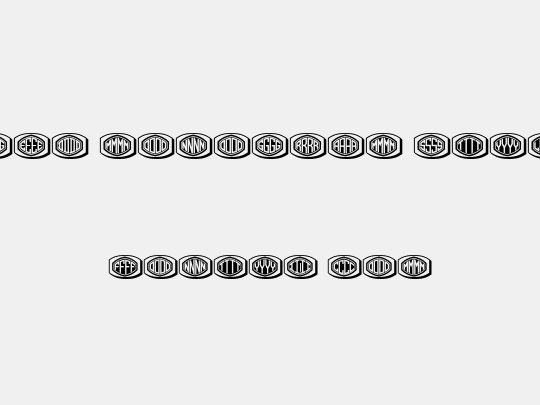 Bulged Monogram Stylish