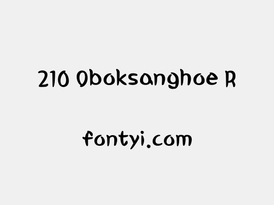 210 Oboksanghoe R