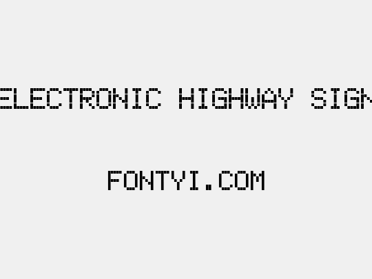 Electronic Highway Sign