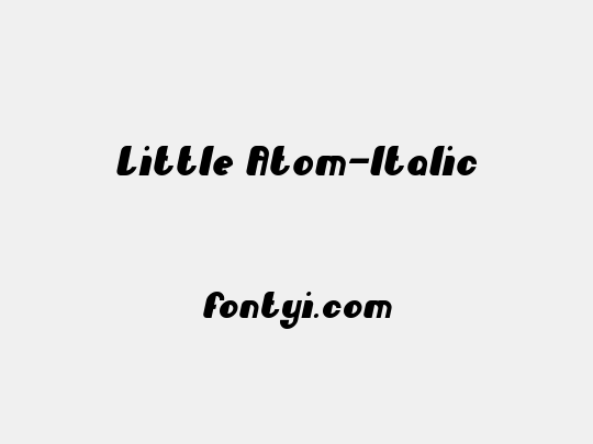 Little Atom-Italic