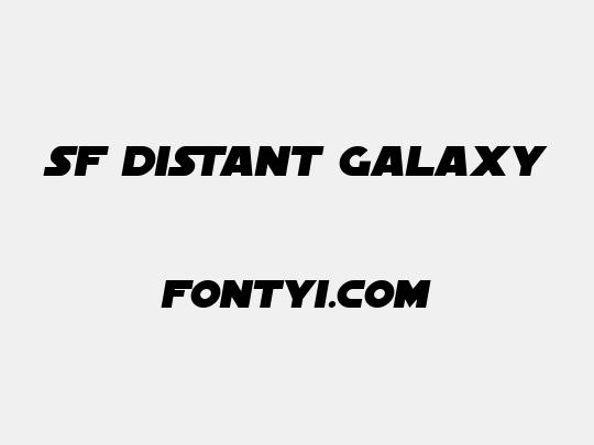 SF Distant Galaxy