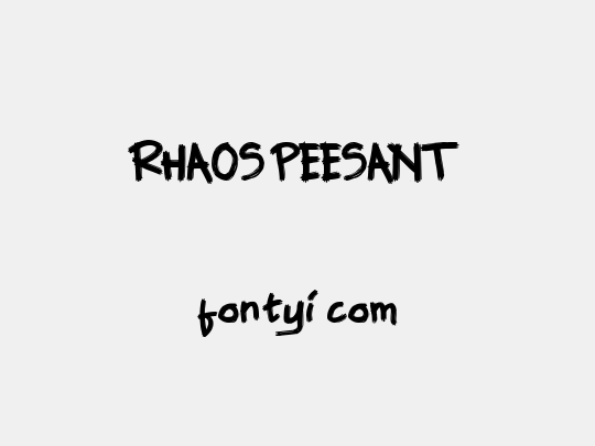 RHAOS PEESANT