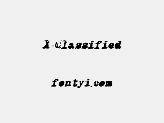 X-Classified