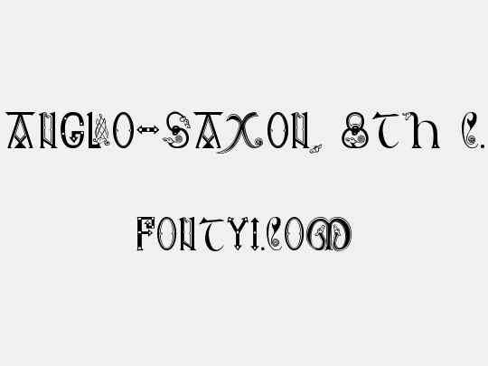 Anglo-Saxon, 8th c.
