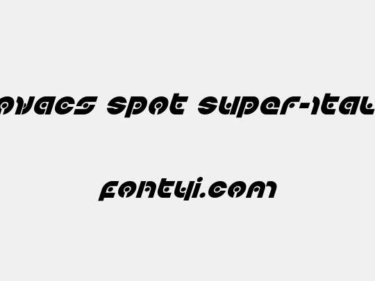 Kovacs Spot Super-Italic