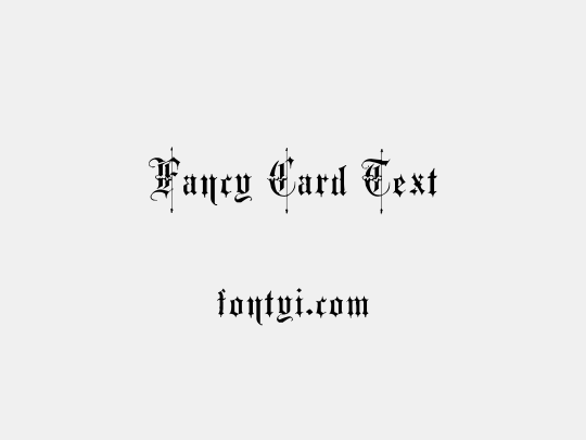 Fancy Card Text