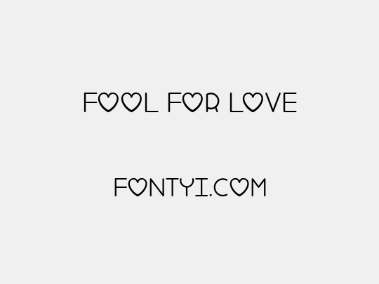 Fool For Love
