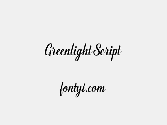 Greenlight Script