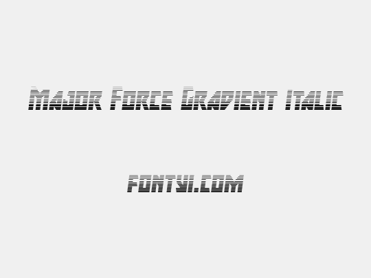 Major Force Gradient Italic